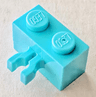 Brick, Modified 1 x 2 with Split U Clip Thick (Vertical Grip)