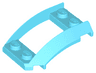 Wedge 4 x 3 Open with Cutout and 4 Studs