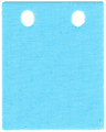 Cloth Painting Canvas Rectangle with 2 Holes (Pawprints Appear when Wet) - Traditional Starched Fabric