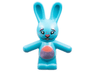 Bunny / Rabbit Standing with Black Eyes, Coral and Metallic Pink Nose and Stomach, Dots and Stars on Face, White Teeth Pattern (DREAMZzz Bunchu)