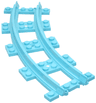 Train, Track Plastic, Narrow, Curve
