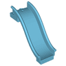 Duplo Slide Straight with Two Studs at Top End