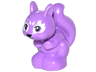 Squirrel, Friends Style with Medium Lavender Eyes, Black Nose and Mouth, White Eye Patches and Face Decorations Pattern (Elves Mr. Spry)
