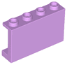 Panel 1 x 4 x 2 with Side Supports - Hollow Studs