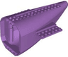 Aircraft Fuselage Aft Section Curved with Fixed Medium Lavender Base and Medium Lavender Hard Rubber Tip
