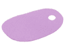 Cloth Play Cube Accent Dog Ear with 1 Hole, Wide End - Traditional Starch Fabric