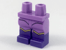 Hips and Legs with Dark Purple Boots with Yellow Chevron Trim Pattern