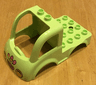 Duplo Car Body Truck 4 x 4 Flatbed with 2 Top Studs, Grille and Headlights, Ice Cream Cones Pattern