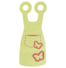Mini Doll, Skirt Cloth Apron with Magenta Pocket and Butterflies Pattern