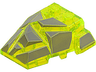 Wedge 4 x 4 Fractured Polygon Top with Dark Bluish Gray Facets Pattern