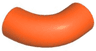 Brick, Round Tube 1 x 1 d. 90 degrees Elbow Macaroni - No Stud - Type 2 - Axle Hole