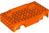 Vehicle, Base 6 x 12 x 2 2/3 with Mudguards, 4/6 x 10 Recessed Center with 4 Holes and Axle Holes on Sides