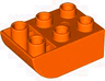 Duplo, Brick 2 x 3 Slope Curved Inverted