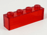 Brick 1 x 4 without Bottom Tubes