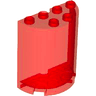 Cylinder Half 2 x 4 x 4