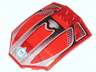 Windscreen 8 x 6 x 2 Curved Sloped Sides with Evil Skull Logo and Windows Pattern