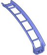 Train, Track Roller Coaster Ramp Large Upper Part, 6 Bricks Elevation
