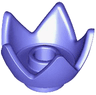 Minifigure, Headgear Crown Eggshell with 5 Points and Center Stud