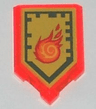 Tile, Modified 2 x 3 Pentagonal with Nexo Power Shield Pattern - Rolling Fireball