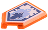 Tile, Modified 2 x 3 Pentagonal with Nexo Power Shield Pattern - Giant Growth