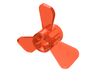 Propeller 3 Blade 3 Diameter with Axle Hole