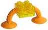 Duplo, Brick 2 x 2 with 2 Suction Cups