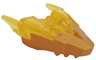 Dragon Head (Ninjago) Jaw Upper with Horns with Molded Pearl Gold Face Pattern