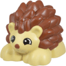 Duplo Hedgehog with Black Eyes, Reddish Brown Nose and Spikes Pattern