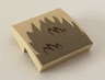 Slope, Curved 2 x 2 x 2/3 with Dark Tan Fur Pattern