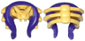 Minifigure, Headgear Helmet Ninjago Snake Skull and Spine with Dark Purple Snake Pattern