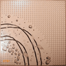 Baseplate, Road 32 x 32 7-Stud Curve with Rocks and Ruts Pattern