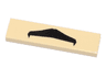 Tile 1 x 4 with Black Moustache Pattern