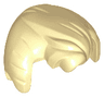 Minifigure, Hair Swept Back with Widow's Peak, Sideburns and Fluffed Bangs