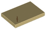 Tile 2 x 3 with Reddish Brown Diamond Shaped Scar Pattern
