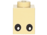Brick 1 x 1 with Eyes Black with White Pupils Pattern
