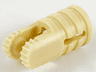 Hinge Cylinder 1 x 2 Locking with 2 Fingers and Axle Hole on Ends with Slots