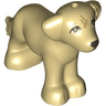Dog, Friends Style, Shaggy Fur, Ears, and Tail with Medium Nougat Eyes and Scratches and Black Nose Pattern (Grace)