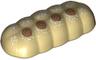 Bread Loaf Knotted with White Speckles and Nougat and Medium Nougat Spirals Pattern