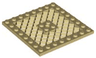 Plate, Modified 8 x 8 with Grille and Hole in Center