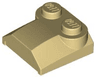 Slope, Curved 2 x 2 x 2/3 with 2 Studs and Curved Sides, Lip End