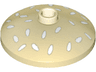 Dish 3 x 3 Inverted (Radar) with White Sesame Seeds Pattern (Hamburger Bun)