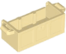Container, Treasure Chest Bottom with Slots in Back