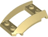 Wedge 4 x 3 Open with Cutout and 4 Studs