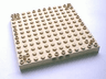 Brick, Modified 12 x 12 with 3 Pin Holes on each Side and Peg at each Corner