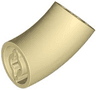 Brick, Round 2 x 2 D. 45 degrees Elbow (27.7mm Standing Height)