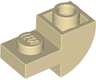 Slope, Curved 2 x 1 Inverted with Recessed Stud