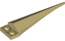 Plate, Modified 1 x 2 with Angular Extension with Molded Flexible Rubber Tan Tip Pattern