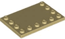 Tile, Modified 4 x 6 with Studs on Edges