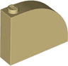 Slope, Curved 4 x 1 x 2 2/3 with Stud