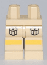 Hips and Legs with Cargo Pockets Front and Yellow Stripes Pattern